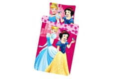 Disney Posteľná bielizeň 140×90 cm Princezné - Popoluška a Snehulienka 