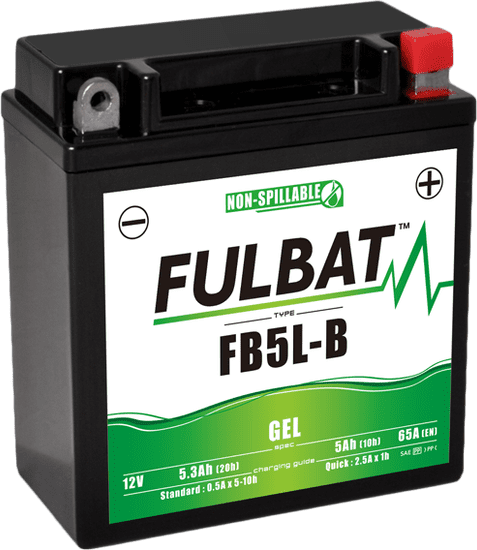 Fulbat Gélový akumulátor FB5L-B GEL (YB5L-B GEL)