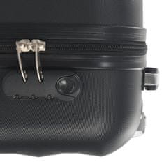 Vidaxl Cestovný kufor s tvrdým krytom čierny ABS