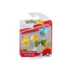 Jazwares Pokémon akčné figúrky 3-Pack Mudkip Pikachu a Boltund 5cm