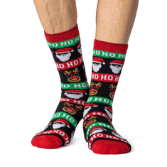 Heat Holders Pánske vianočné Heat Holders LITE ponožky HO HO HO