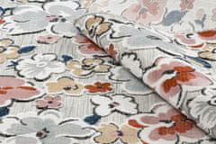 Dywany Łuszczów AKCIA: 176x270 cm Kusový koberec Botanic 65239 flowers grey – na von aj na doma 176x270