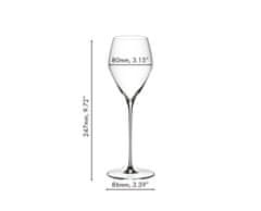 Riedel Poháre Riedel VELOCE Champagne 327 ml, sada 2 krištáľových pohárov