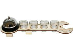 KupMa Fajrontový kľúč s pohárikmi a zvončekom