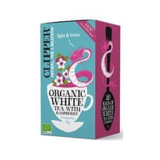 Clipper Britský Fair Trade organický biely čaj s malinou BIO "Organický biely čaj s malinou" 34g (20 vrecúšok x 1,7g) Clipper