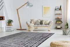 Dywany Łuszczów Kusový koberec Sion Sisal Trellis 22144 black/ecru – na von aj na doma 80x150