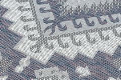 Dywany Łuszczów Kusový koberec Sion Sisal Aztec 3007 blue/pink/ecru – na von aj na doma 140x190