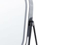 Beliani Kozmetické LED zrkadlo 20 x 22 cm strieborná/čierna DORDOGNE