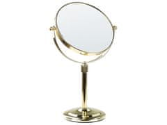 Beliani Kozmetické zrkadlo ø 20 cm zlaté AVEYRON