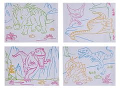 KECJA Magická osvetlená tabuľa na maľovanie + 3D dinosaurie okuliare