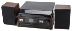 Denver MRD-52 Hudobný systém s gramofónom, rádiom FM a DAB +, CD prehrávačom, a veľkým prehľadným farebným displejom.