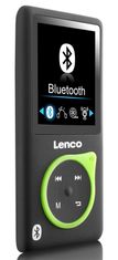 LENCO Xemio-768 Lime - MP3/MP4 prehrávač s Bluetooth a Micro SD kartou 8 GB v balení