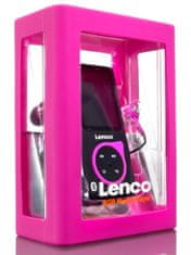LENCO Xemio-768 Pink - MP3/MP4 prehrávač s Bluetooth a Micro SD kartou 8 GB v balení