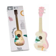 Classic world Drevená gitara ukulele pre deti Pink