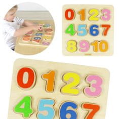 Masterkidz Učenie čísel Montessori matematika Drevená vzdelávacia tabuľa