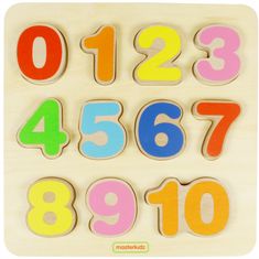 Masterkidz Učenie čísel Montessori matematika Drevená vzdelávacia tabuľa
