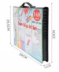 Maaleo  9176 Výtvarná sada Mega Art Set 168 ks čierna