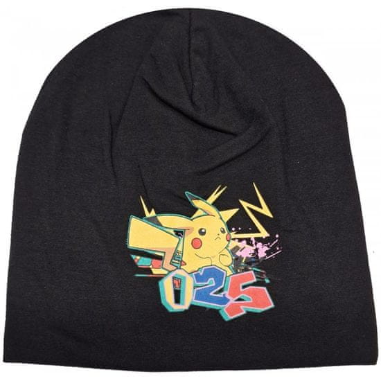 Difuzed Detská jarná / jesenná čiapka Pokémon Pikachu - čierna