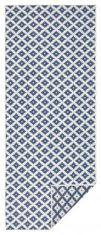NORTHRUGS Kusový koberec Twin-Wendeteppiche 103128 blau creme – na von aj na doma 80x150