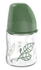 NIP CHERRY GREEN fľaša sklo, široká, kaučuk-S, 120 ml, chlapec