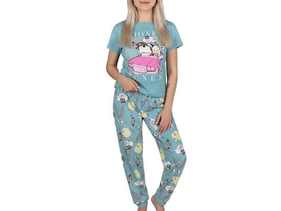 Looney Tunes Looney Tunes Dámske bavlnené pyžamo s krátkym rukávom, nočná bielizeň