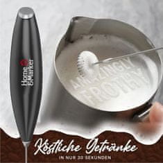 HOME & MARKER® Tyčový napeňovač mlieka so stojanom a batériami s 19 000 otáčkami za minútu | MILKFROTH
