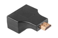 LP Predlžovač HDMI / 2xRJ45 30m čierny ZLA0798