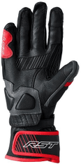 RST rukavice FULCRUM CE 3179 černo-bielo-červeno-zeleno-šedé 9/M