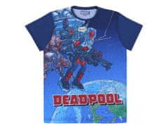 MARVEL COMICS MARVEL Deadpool tričko tmavomodré, pánske XS