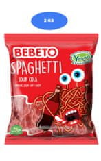 Bebeto  Bebeto kyslé želé špagety Cola 80g (2 ks)