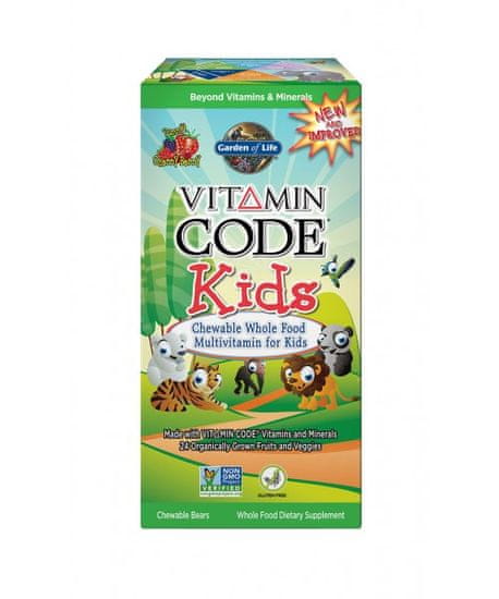 Garden of Life Vitamin Code Kids (multivitamín pre deti) - 60 pastiliek