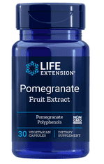 Life Extension Pomegranate, extrakt z granátového jablka, 30 rastlinných kapsúl
