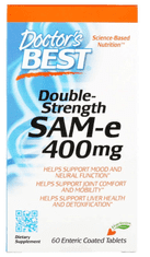 Doctor’s Best SAM-e, 400 mg, 60 enterických tabliet