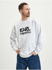 Karl Lagerfeld Biela pánska mikina KARL LAGERFELD L