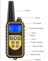 KJB Elektronický výcvikový obojok PSIA ANJEL malé a stredné psy disponuje funkciami zvuk, vibrácie a impulz. Prijímač má gumové elektródy ktoré sú šetrnejšie ku koži psa Dosah tohto obojku je až 800 m