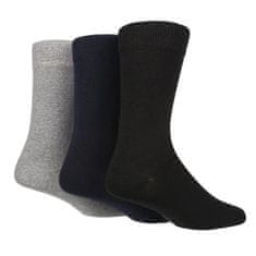 TORE 3 páry pánske recyklované jednofarebné tenké ponožky Farba: Čierna