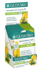 Geomar 120141 SOS ochranná maska na tvár s olejom z čajovníka a BIO konopným olejom 2 x 7,5ml
