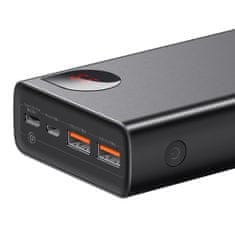 BASEUS 20000mAh Baseus Adaman Metal Powerbank, PD, QC 3.0, 65W, 2xUSB + USB-C + micro USB, (čierna)