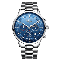 Lige Pánske hodinky - modré 9877E + darček ZADARMO