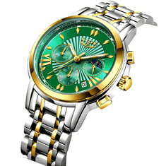 Lige Pánske hodinky zelená – 8911+ darček ZADARMO