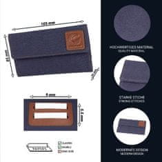 GOLDEN LEAF Textilné Puzdro na Tabak na Uloženie Súpravy na Rolovanie - Tabak, Filter a Rolovací papier (sivé)