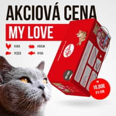 My Love Kapsičky pre mačky 4 príchute (48x100g) 4,8kg