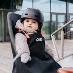 Rainette Poťah detskej sedačky na bicykel - čierny 