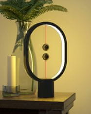 Kubbick Magnetická LED lampa - Heng Balane Ellipse Mini - šedá