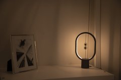 Kubbick Magnetická LED lampa - Heng Balane Ellipse Mini - šedá