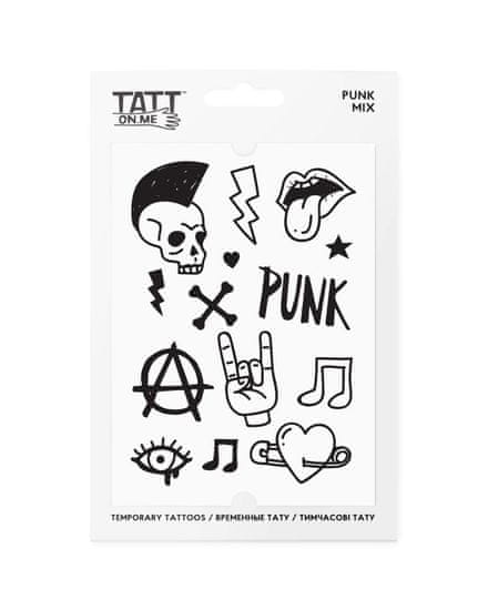 TATTon.me Vodeodolné dočasné tetovačky Punk mix