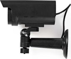König NEDIS atrapa bezpečnostní kamery s blikající LED/ bullet/ IP44/ venkovní/ černá