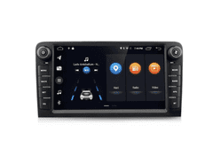 Kapud 2GB Autorádio do AUDI A3, S3 2003 2004 2005 2006 2007 2008 2009 2010 2011, Rádio pre AUDI A3 S3 + GPS navigácia, mapy, Bluetooth, Handsfree, 2x USB, Mikrofón (vstavaný