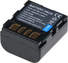 T6 power Batéria JVC BN-VF707U, BN-VF707, 750mAh, 5,4Wh, sivá