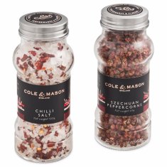 Cole Mason Darčeková súprava Aromatic chilli soli a sečuánskeho korenia
